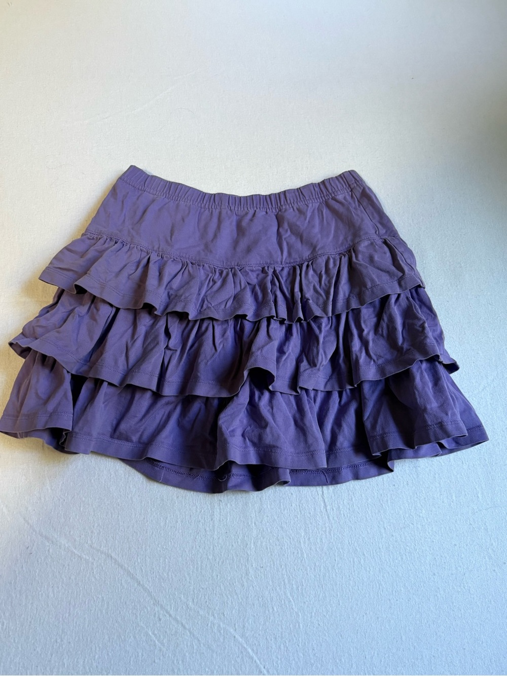 Hanna Andersson Purple Tiered Ruffle Skort